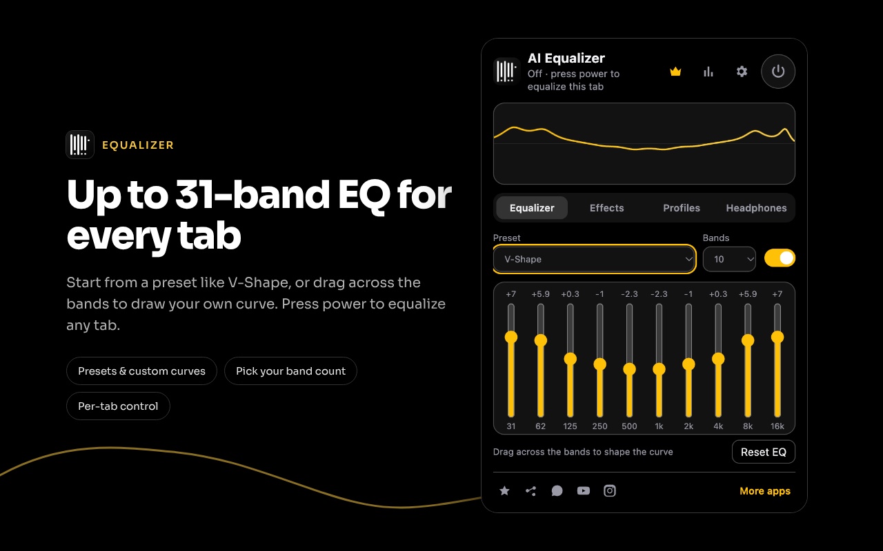 AI Equalizer interface