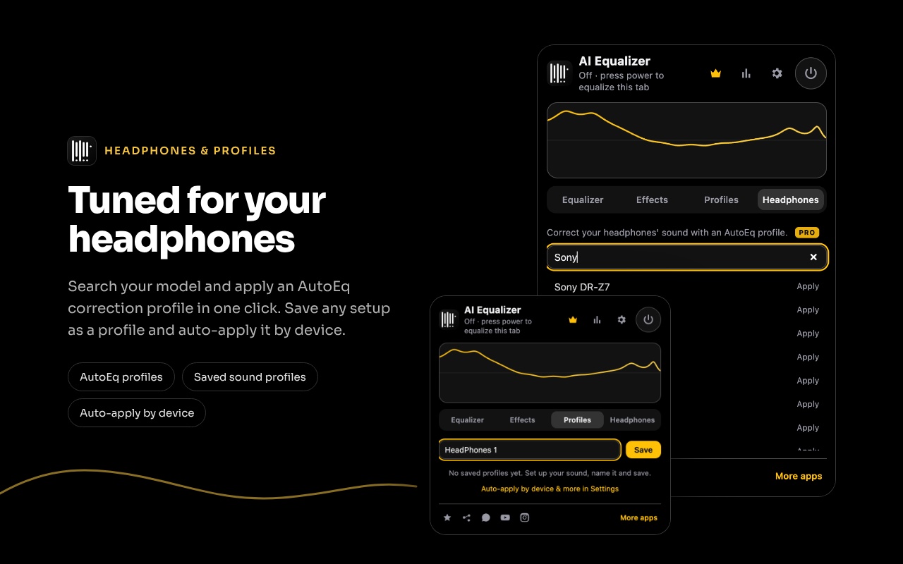 Headphone profiles